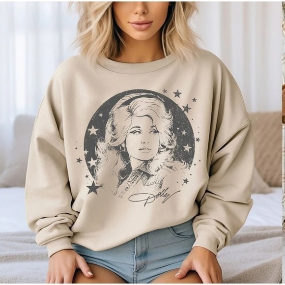 Travon A Other - Dolly Parton Country Music Retro Graphic Crewneck Sweatshirt